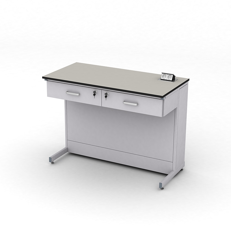 Cтіл демонстраційний лабораторний ЕКСПЕРТ з розетками та шухлядами, стільниця HPL-пластик, арт. 41-08.510